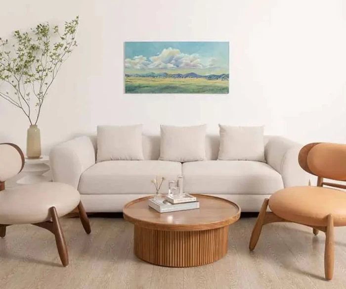 πολυθρόνα massif μοντέρνα minimal υφασμάτινη πολυθρόνα σαλονιού με ξύλινο σκελετό