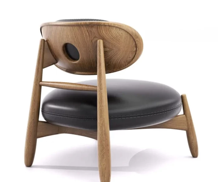 πολυθρόνα massif μοντέρνα minimal υφασμάτινη πολυθρόνα σαλονιού με ξύλινο σκελετό