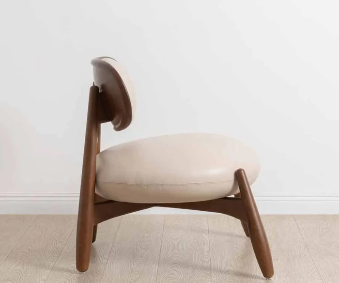 πολυθρόνα massif μοντέρνα minimal υφασμάτινη πολυθρόνα σαλονιού με ξύλινο σκελετό