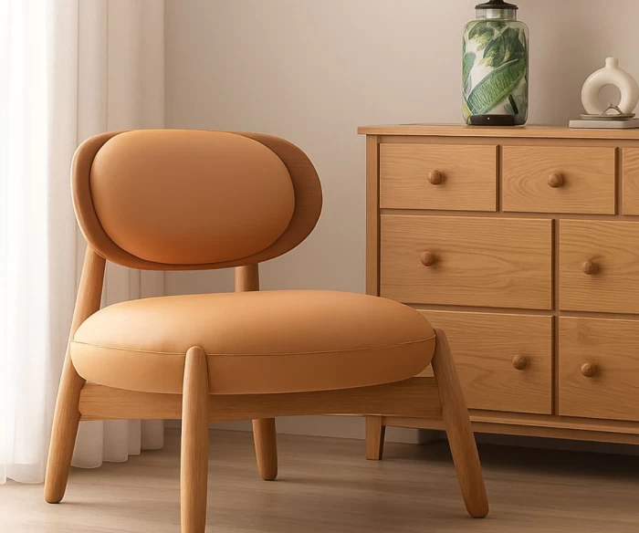 πολυθρόνα massif μοντέρνα minimal υφασμάτινη πολυθρόνα σαλονιού με ξύλινο σκελετό