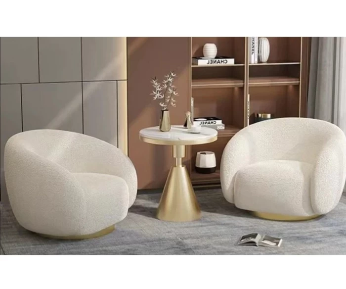 Η πολυθρόνα SEAT είναι ιδανική για όσους αναζητούν περιστρεφόμενες πολυθρόνες σαλονιού με μοντέρνο design και υψηλή ποιότητα κατασκευής. Με ύφασμα μπουκλέ και βάση από ορείχαλκο, συνδυάζει άνεση, λειτουργικότητα και κομψότητα σε κάθε σύγχρονο χώρο.