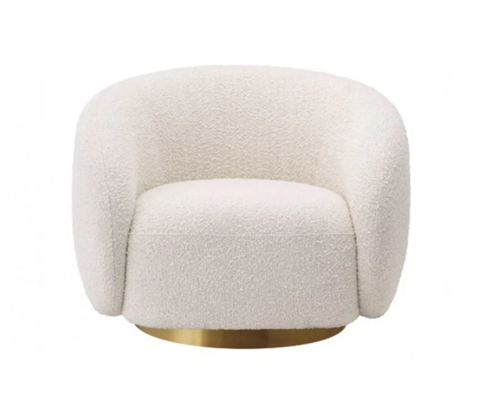 Η πολυθρόνα SEAT είναι ιδανική για όσους αναζητούν περιστρεφόμενες πολυθρόνες σαλονιού με μοντέρνο design και υψηλή ποιότητα κατασκευής. Με ύφασμα μπουκλέ και βάση από ορείχαλκο, συνδυάζει άνεση, λειτουργικότητα και κομψότητα σε κάθε σύγχρονο χώρο.